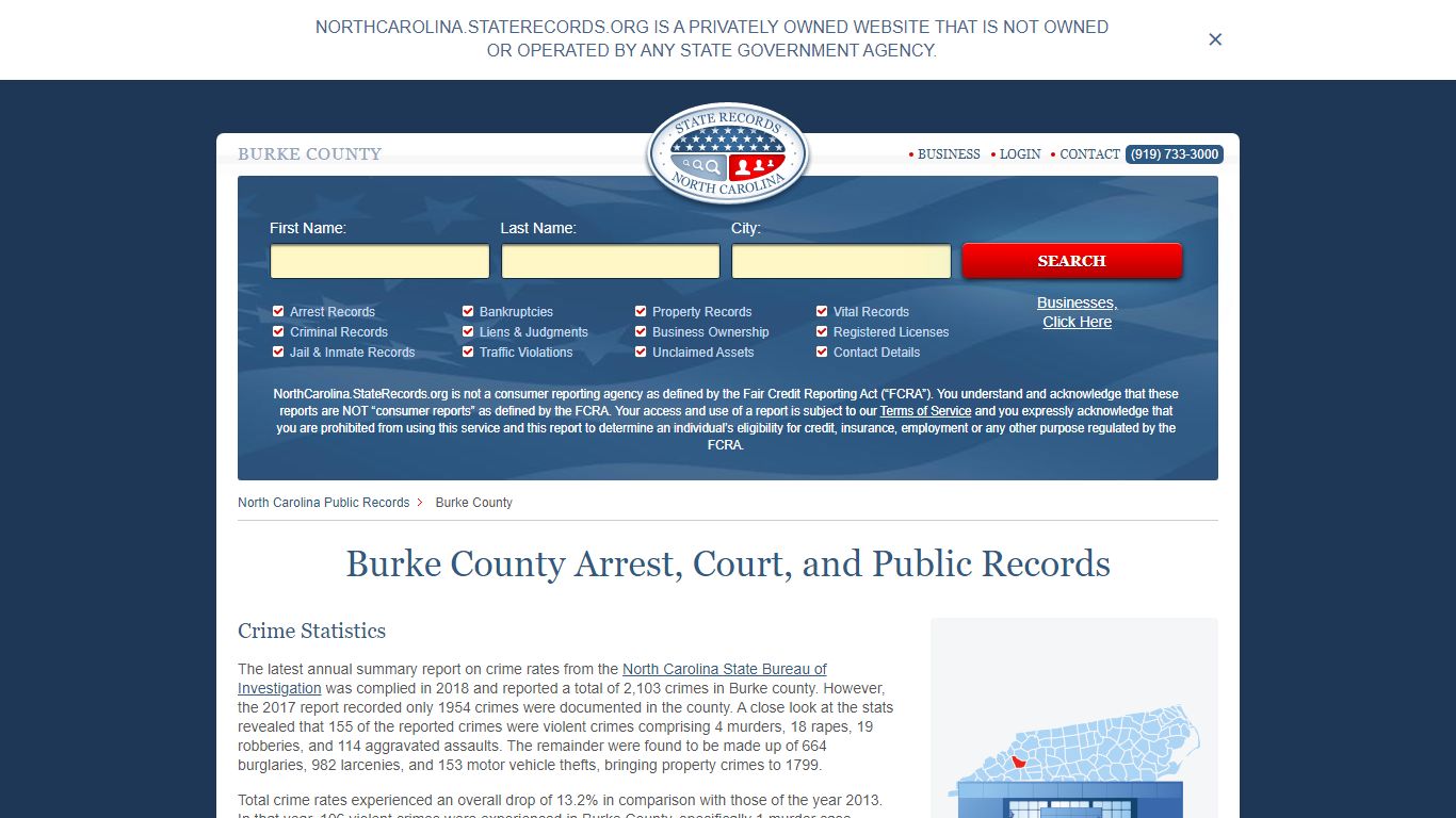 Burke County Arrest, Court, and Public Records